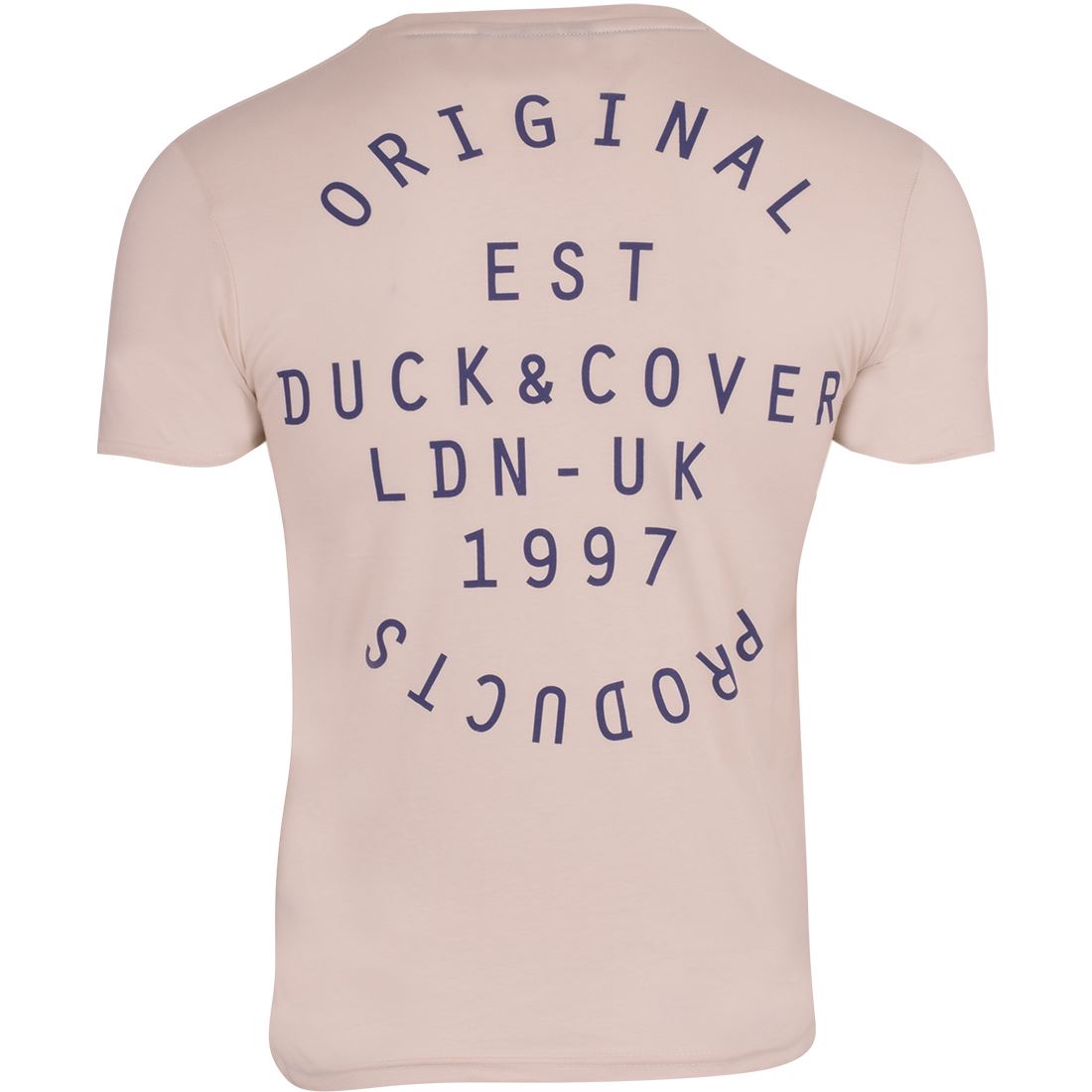 Duck and Cover Original Mens Basic Short Sleeve Logo Cotton Crew Neck T Shirt