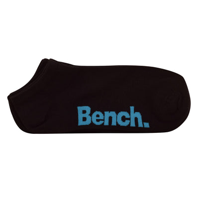 Mens Bench 5 Pack Designer Trainer Liners Low Cut Colour Print Sneaker Socks