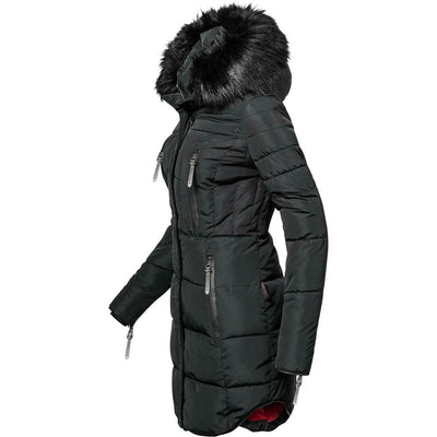 Spindle Girls Long Padded Winter Parka Coat Youths Showerproof School Jacket Zip Pockets