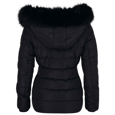 Spindle Girls Premium Quality Hooded Short Fur Parka Quilted Padded Puffer Coat | Zip Side Pockets | Luxurious Detachable Faux Fur on Hood | Zipped Inner Pocket