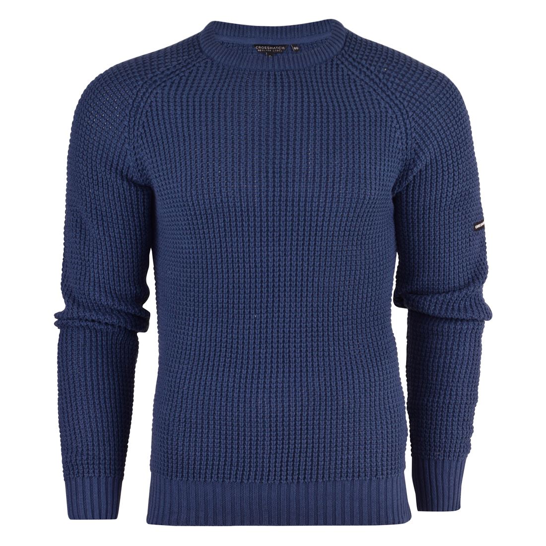 Crosshatch Mens Cotton Cable Knit Jumper Pullover Winter Sweater- 100% Cotton