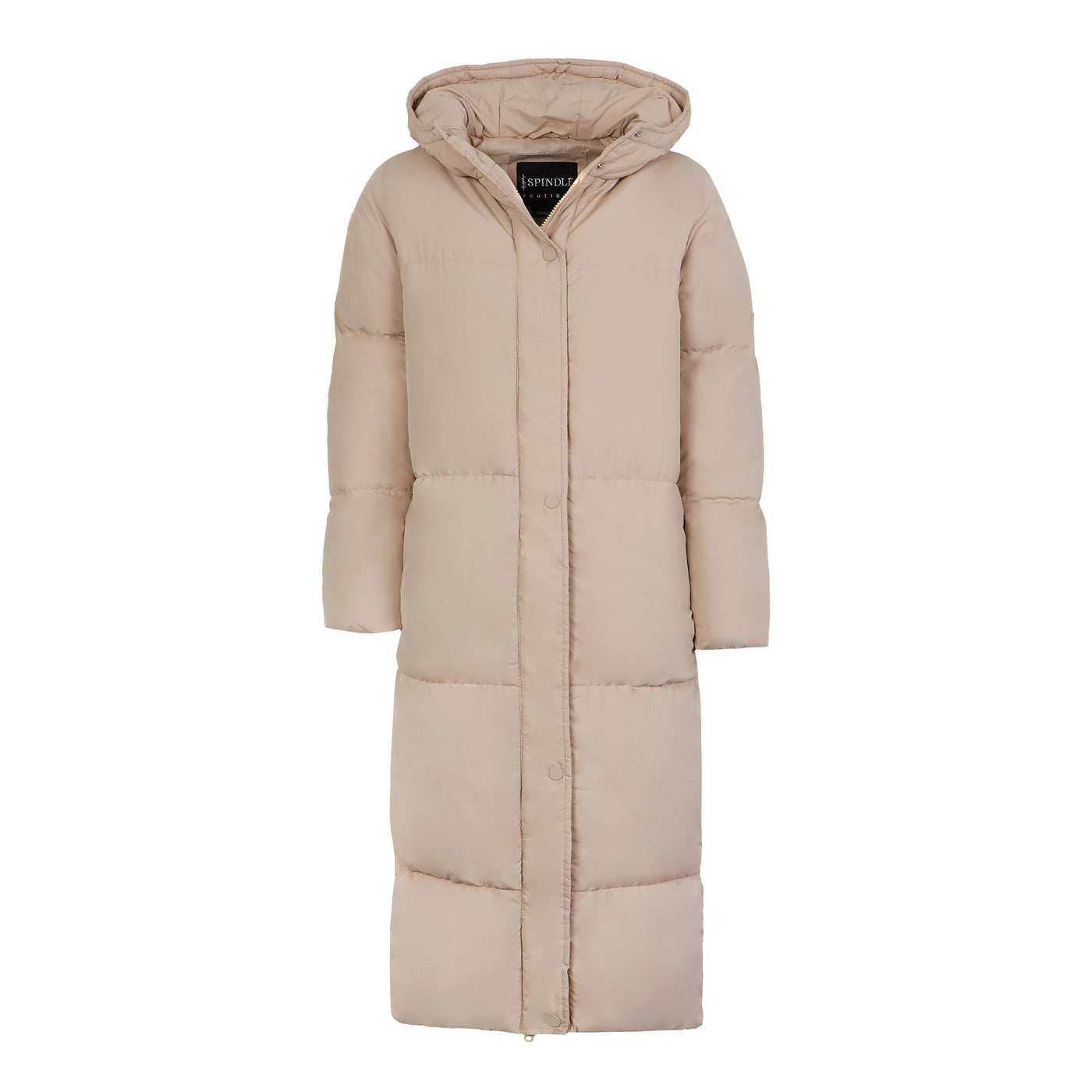 Spindle Womens Maxi Long Hooded Puffer Quilted Parka Coat Extra Long | Ladies Full Length Winter Jacket with Hood