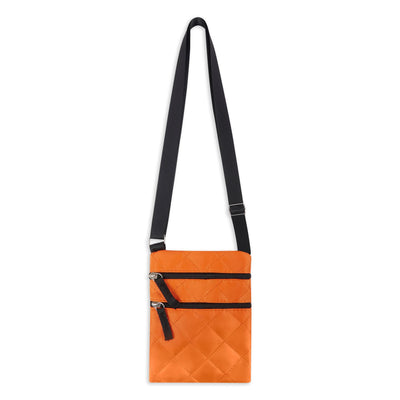 Mini Messenger Shoulder Bag Travel Work Basic Plain Small Item Bag Crossbody Passport Pouch Festival Secure Zip Pockets School College Adjustable Shoulder Straps
