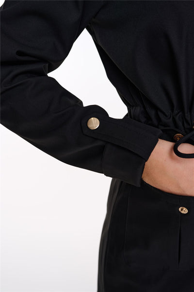 Spindle Womens Hooded Rain Jacket Mac Outdoor Windbreaker Lightweight Spring Summer Autumn Ladies Softshell Coat Adjustable Waist