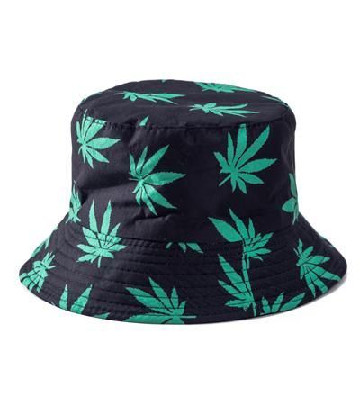 Unisex Ganja Bucket Hat Weed Marijuana Cannabis Sun Festival Rave Summer Holiday