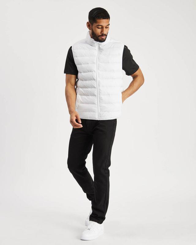 Mens Plain Black Padded Gilet Body Warmer Sleeveless Vest Jacket Zip Pockets Without Hood S M L XL XXL Bodywarmer Gillet Sleeveless