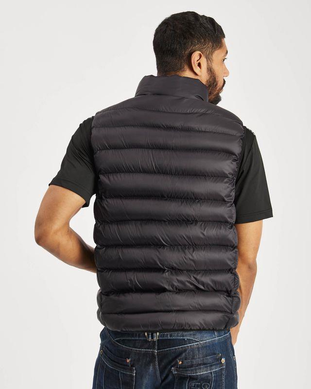 Mens Plain Black Padded Gilet Body Warmer Sleeveless Vest Jacket Zip Pockets Without Hood S M L XL XXL Bodywarmer Gillet Sleeveless