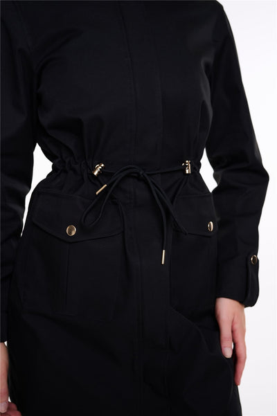 Spindle Womens Hooded Rain Jacket Mac Outdoor Windbreaker Lightweight Spring Summer Autumn Ladies Softshell Coat Adjustable Waist