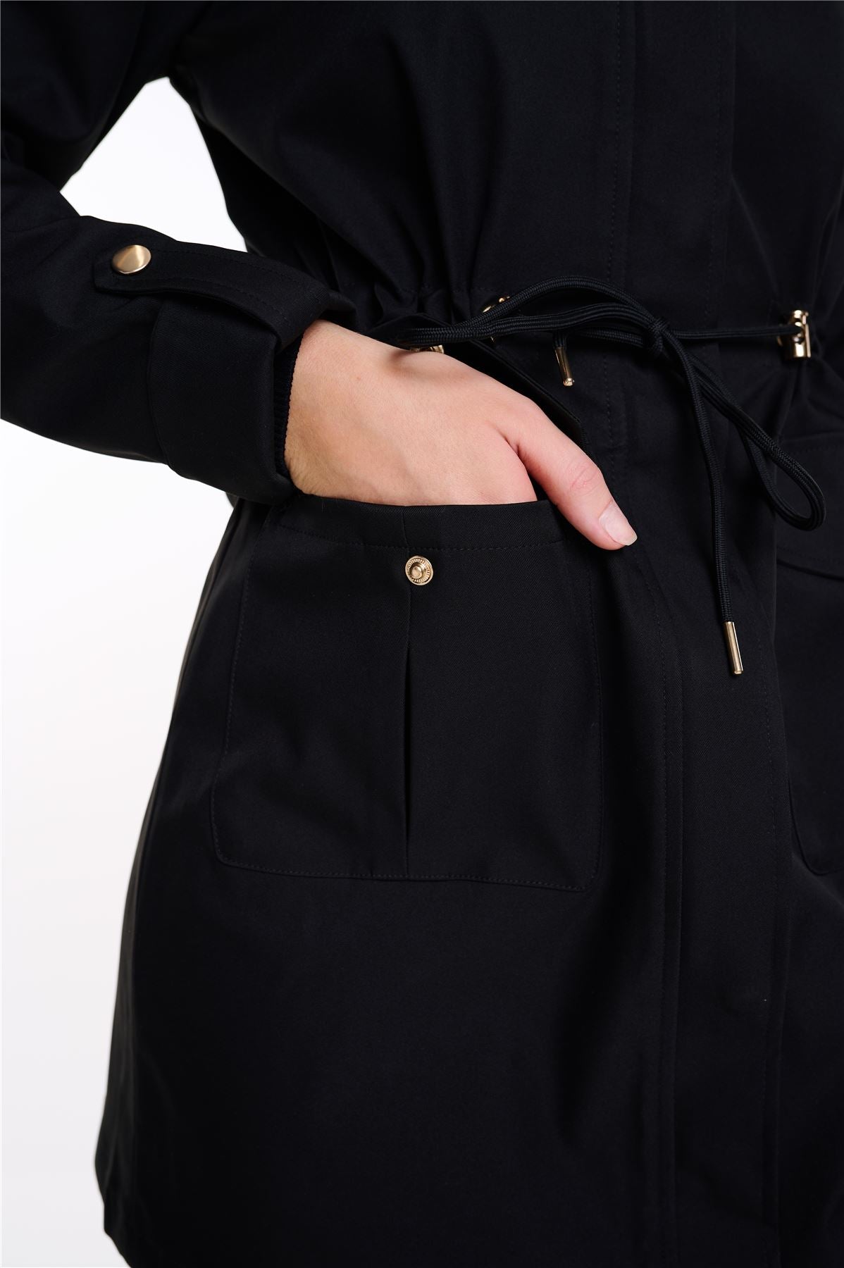 Spindle Womens Hooded Rain Jacket Mac Outdoor Windbreaker Lightweight Spring Summer Autumn Ladies Softshell Coat Adjustable Waist