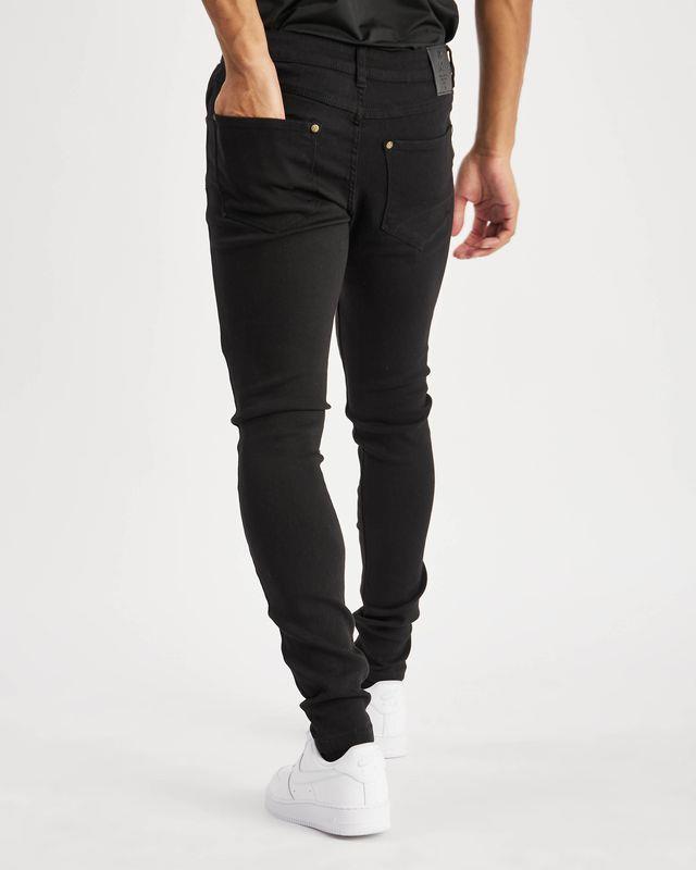 Island Trading Mens Skinny Stretch Slim Fit Stretchable Denim Jeans Cotton Trousers Blue, Black, Light Dark Blue