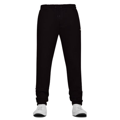 Firetrap  Mens Fleece Cotton Jogging Bottoms with Zip Pockets Designer Black Joggers Trousers