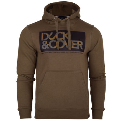 Duck & Cover Mens Overhead Logo Hooded Logo Sweatshirt Jumper Padded Hoodie