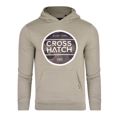 Crosshatch Mens Designer Hooded Cotton Blend Sweatshirt Hoodie Fleece Jumper