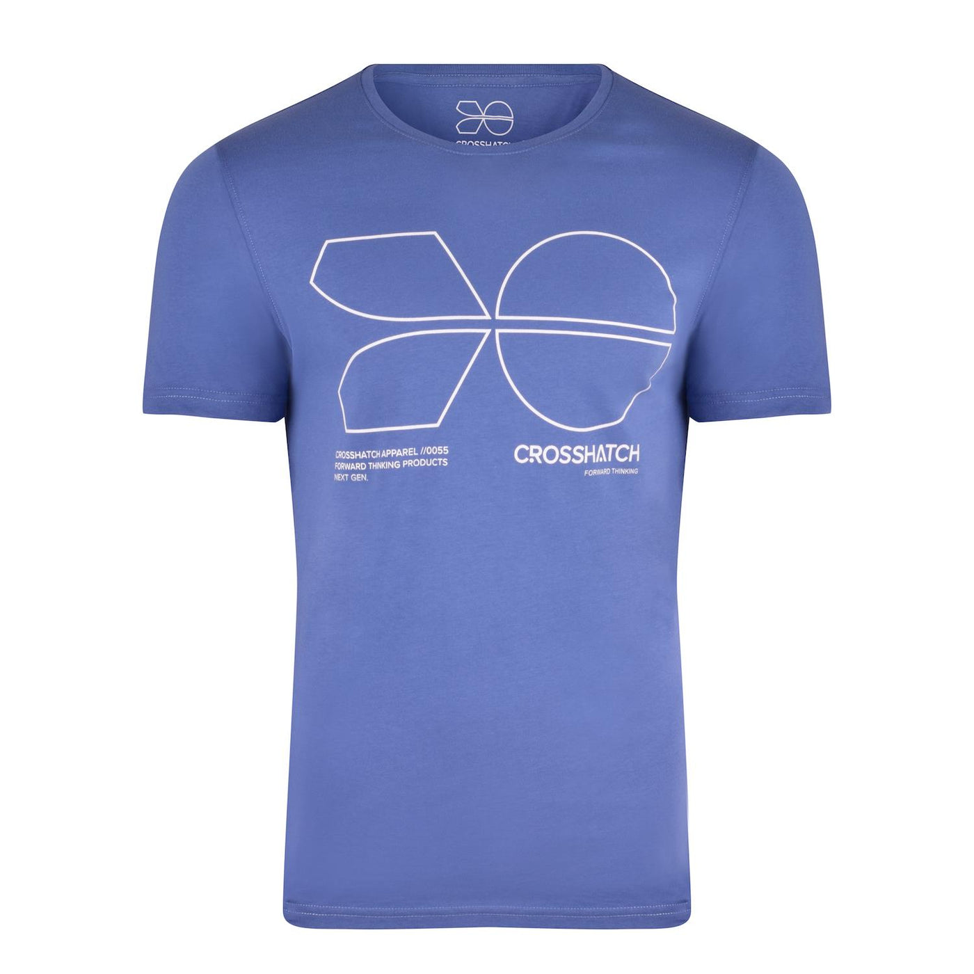 Crosshatch 5 Pack Designer Assorted T Shirts Crew Neck Soft Cotton Tee Top S M L XL XXL