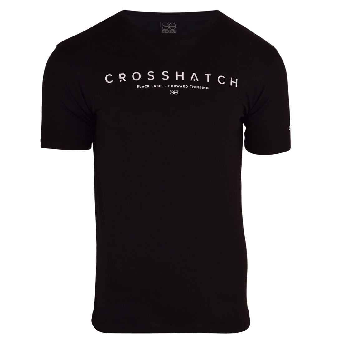 Crosshatch Mens 2 Pack T-Shirts Crew Neck Short Sleeve Designer Logo Print Tee