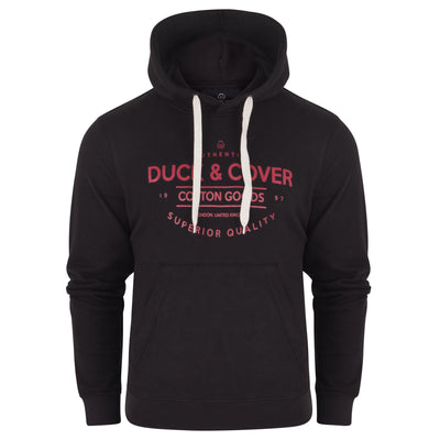 Duck & Cover Mens Hoodie Fleece Sweatshirt Hooded Jumper Overhead Pullover Logo