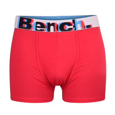 Bench 3 Pack Mens Boxers Underwear Boxer Shorts Under Pants Gift Set Blue Red