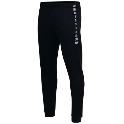 MX360 Mens Black and White Trousers Fleece Crew Neck Round Neck Trousers