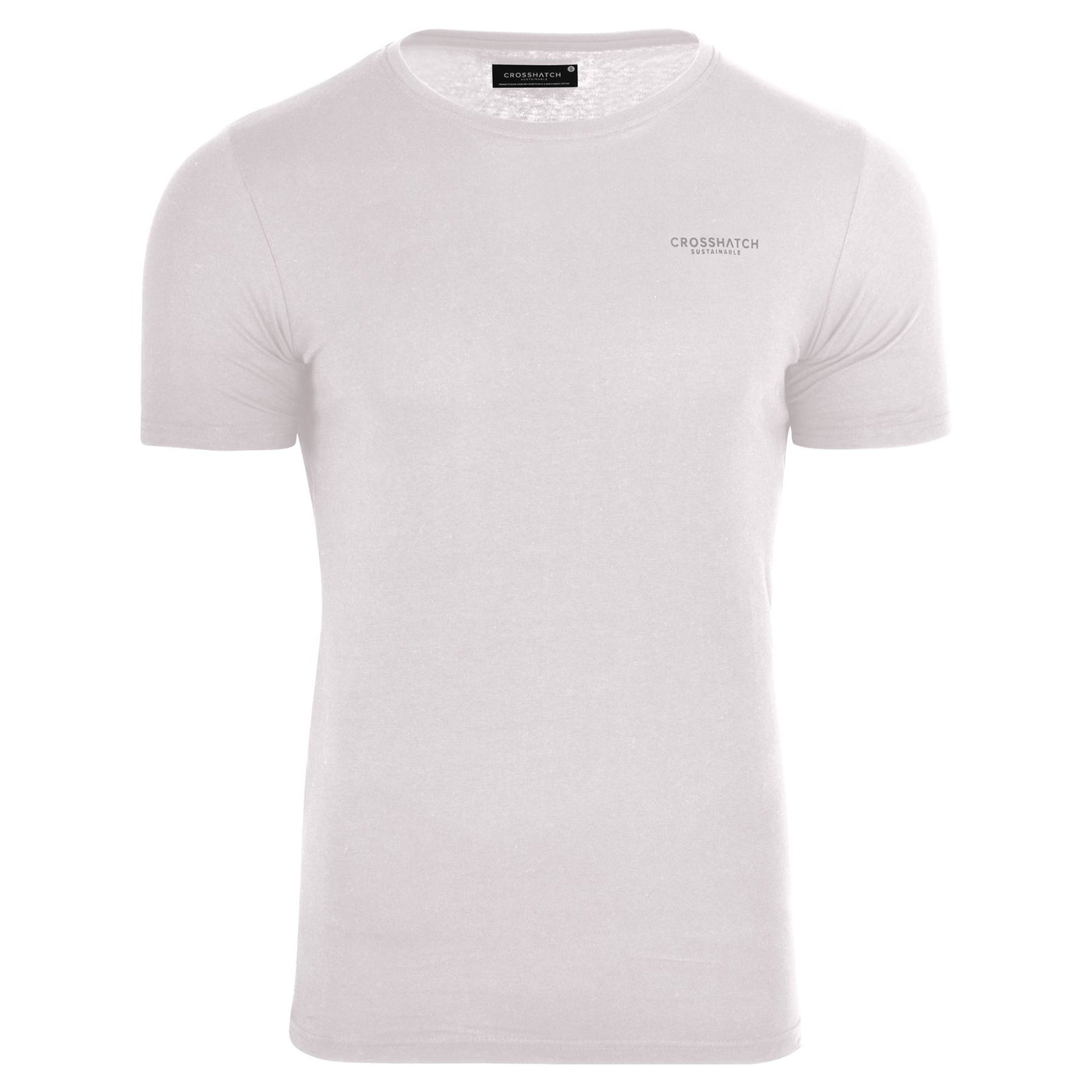 Crosshatch Mens 5 Pack T-Shirts Basic Crew Neck Short Sleeve Organic Cotton