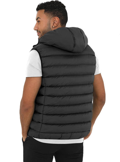 Spindle Mens Quilted Padded Gilet Outdoor Sleeveless Coat Body Warmer Zip Side Pockets