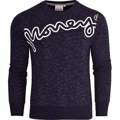 Money Mens Designer Crew Neck Sweatshirt Jumper Smart Casual Pullover Top