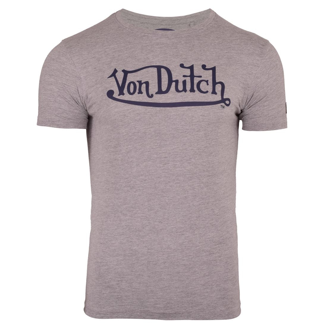 Von Dutch Men's Short Sleeved Crew Neck T Shirt Graphic Logo Cotton Fashion Tee