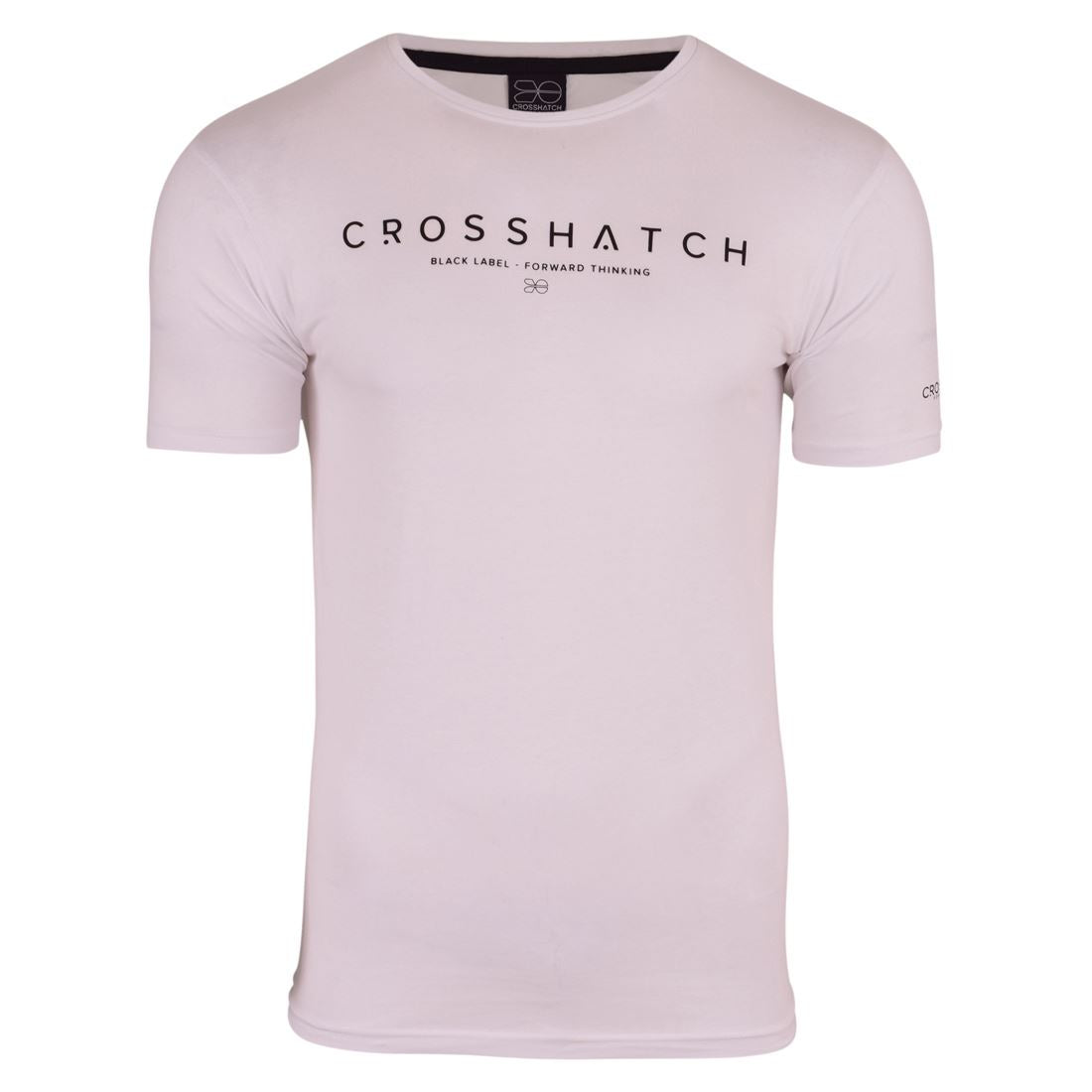 Crosshatch Mens 2 Pack T-Shirts Crew Neck Short Sleeve Designer Logo Print Tee