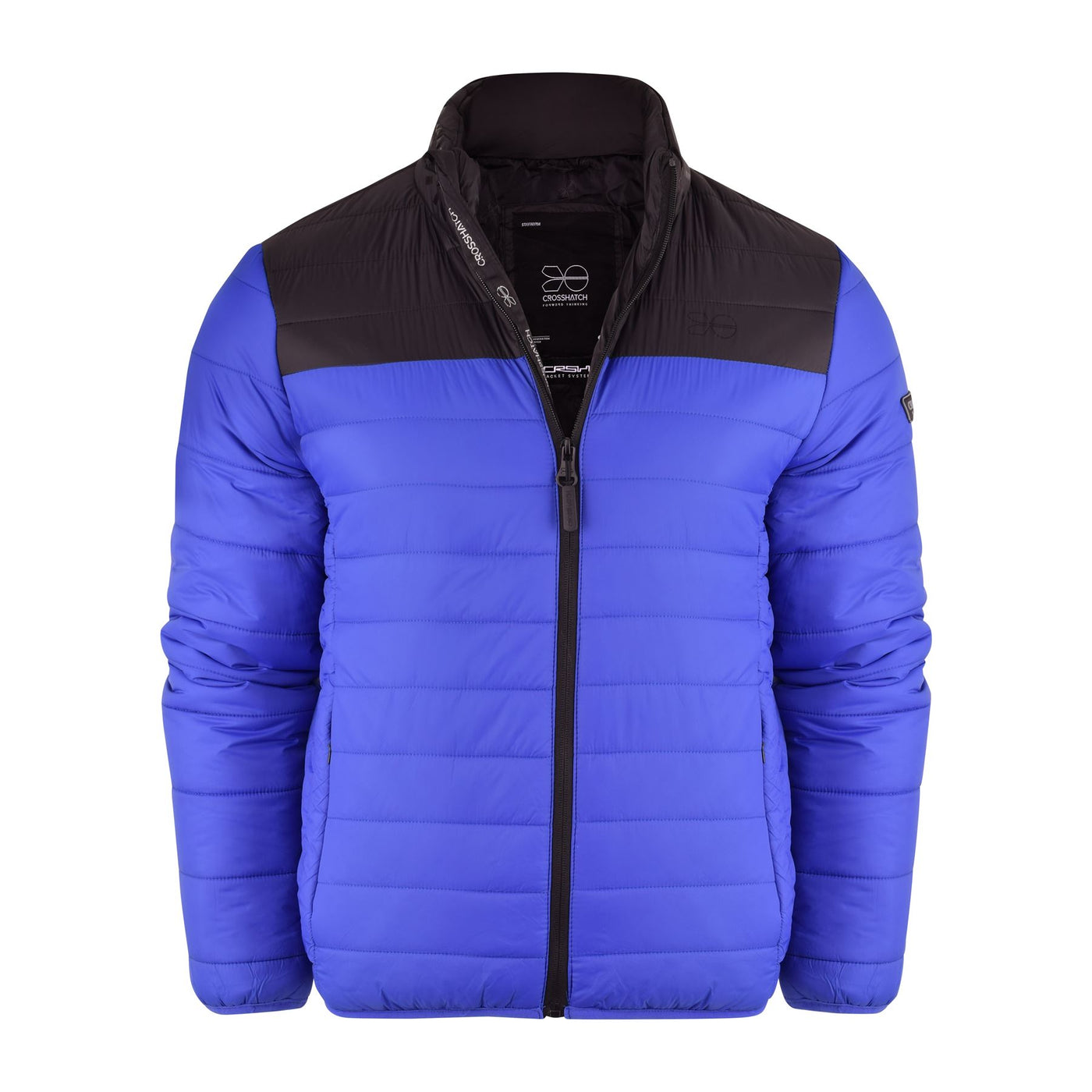 Crosshatch Mens Padded Jacket Inner and Zip Side Pockets Body Warmer Contrast Coat