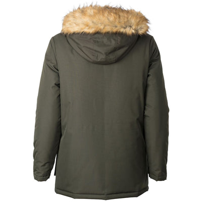 SILVER BIRCH Men's Padded Parka Jacket with Fur Hood and Big Pockets - Winter Warmth Casual Outwear Coat, Journey Man