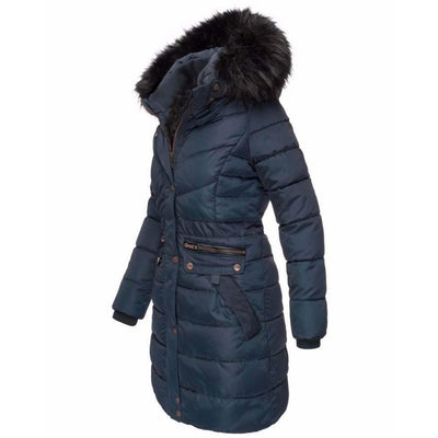 Spindle Girls Long Padded Winter Parka Coat Youths Showerproof School Jacket Zip Pockets