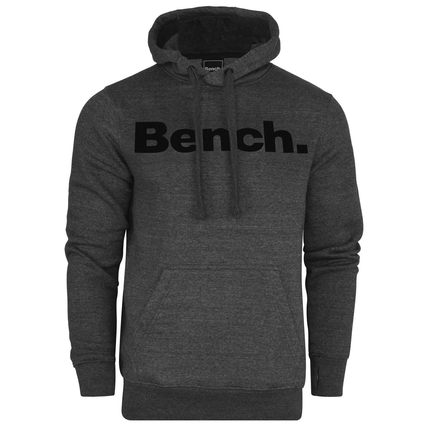 Bench Mens Warm Fleece Pullover Hooded Sweatshirt Jumper, Mid-weight Hoodie with Adjustable Drawstring