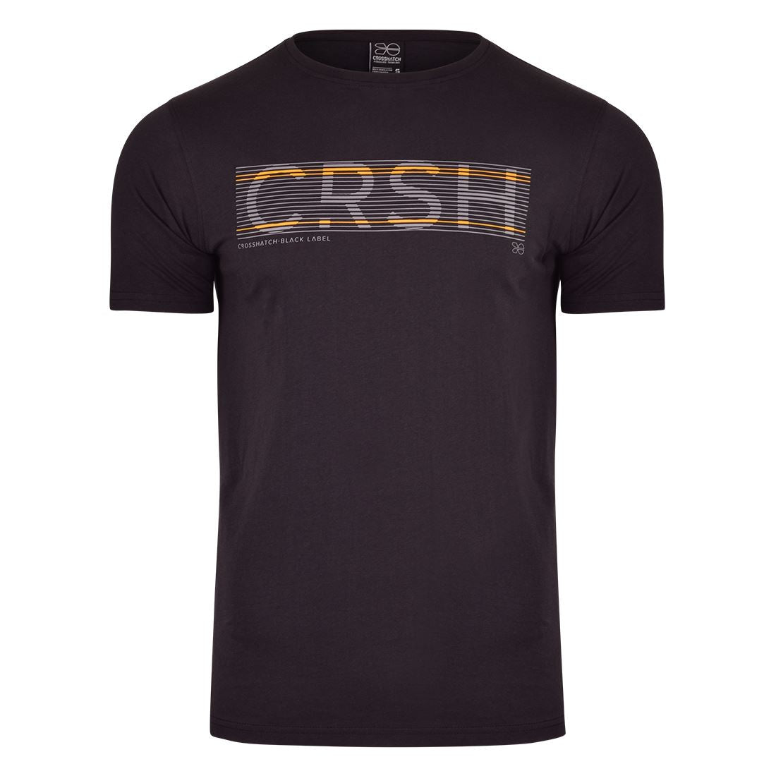 Crosshatch Mens T-Shirt Crew Neck Short Sleeve Tee Branded Designer Print Top