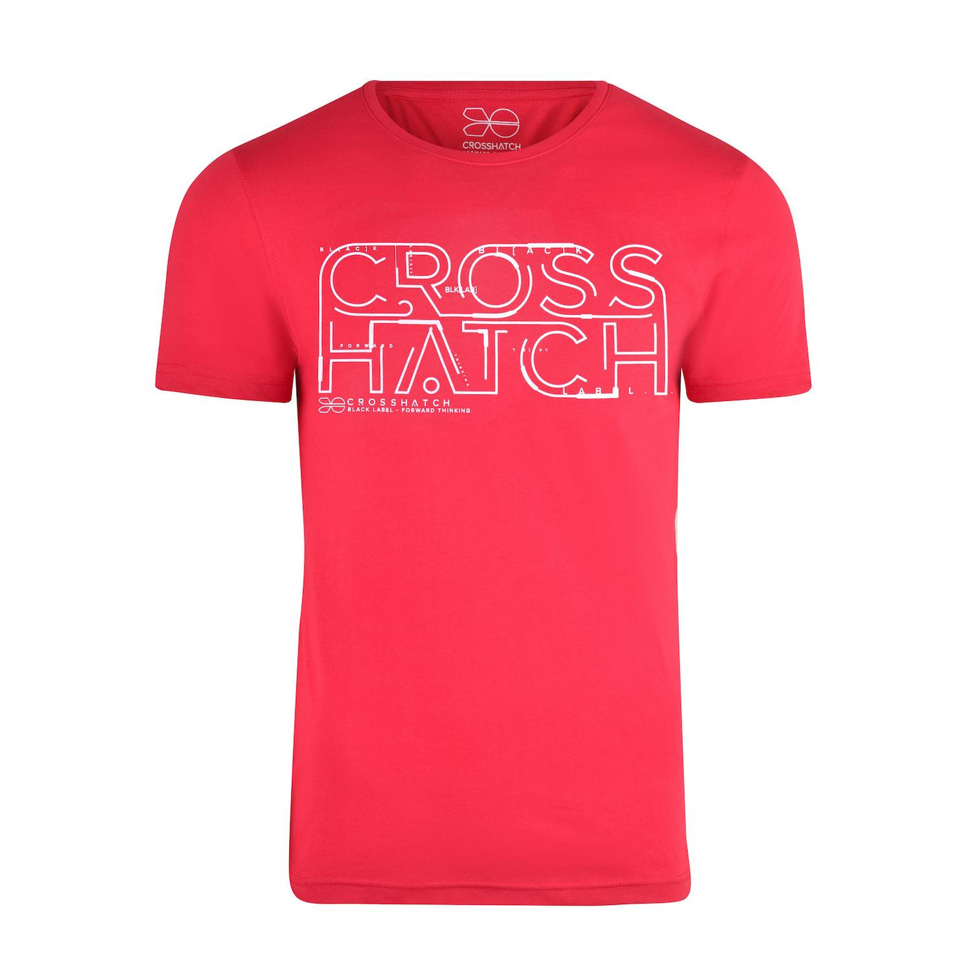 Crosshatch 5 Pack Designer Assorted T Shirts Crew Neck Soft Cotton Tee Top S M L XL XXL