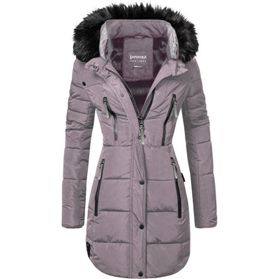Spindle Girls Long Padded Winter Parka Coat Youths Showerproof School Jacket Zip Pockets