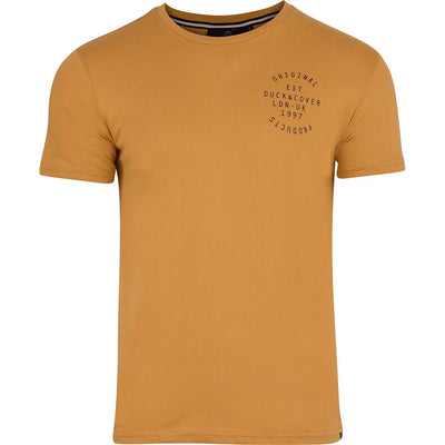 Duck and Cover Original Mens Basic Short Sleeve Logo Cotton Crew Neck T Shirt