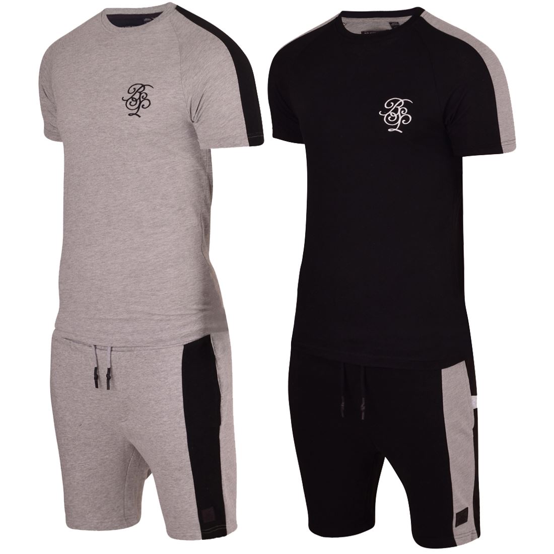Mens Cotton T Shirt Fleece Shorts Set Summer Tracksuit Gym Holiday Outfit