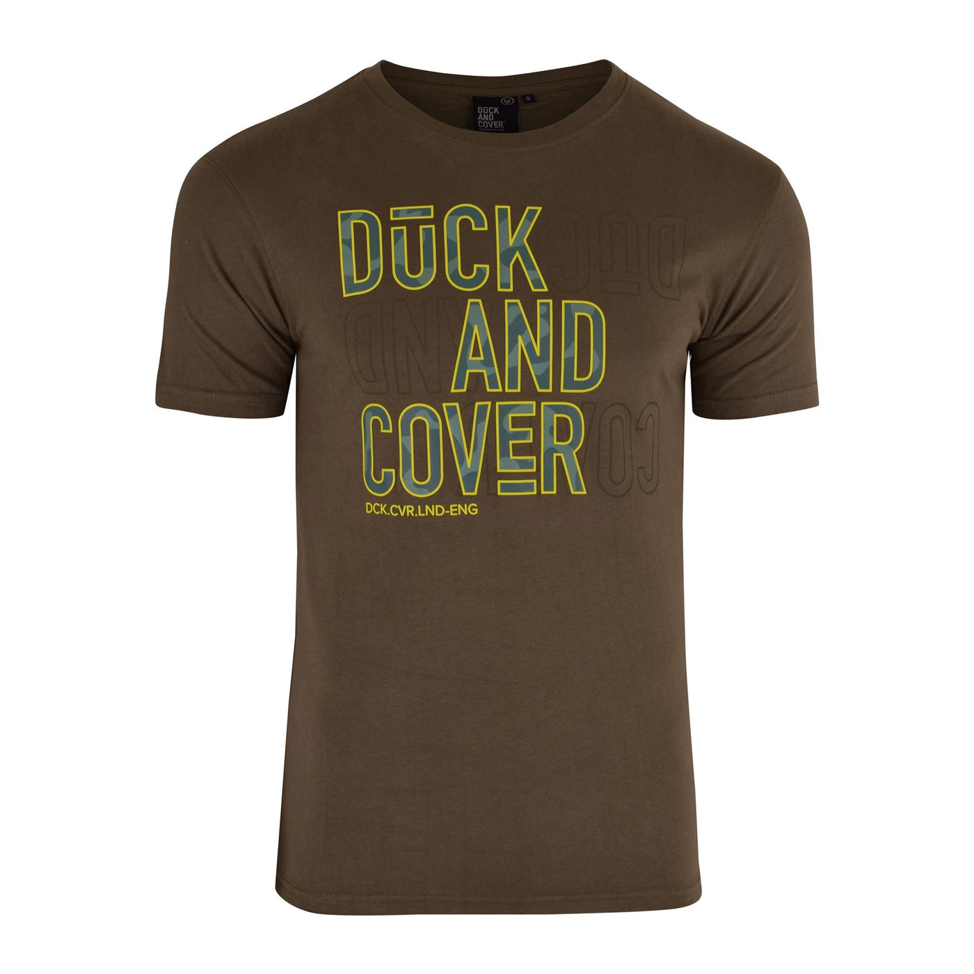 Duck and Cover Mens Camo Branded Crew Neck Short Sleeve T-Shirt Cotton Tee Top