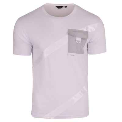D-Rock Mens Designer T-Shirt Crew Neck Short Sleeve Chest Pocket Casual
